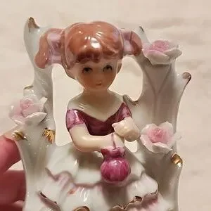 porcelain figurines | Accents | Vintage Porceline Little Girl Figurine ...
